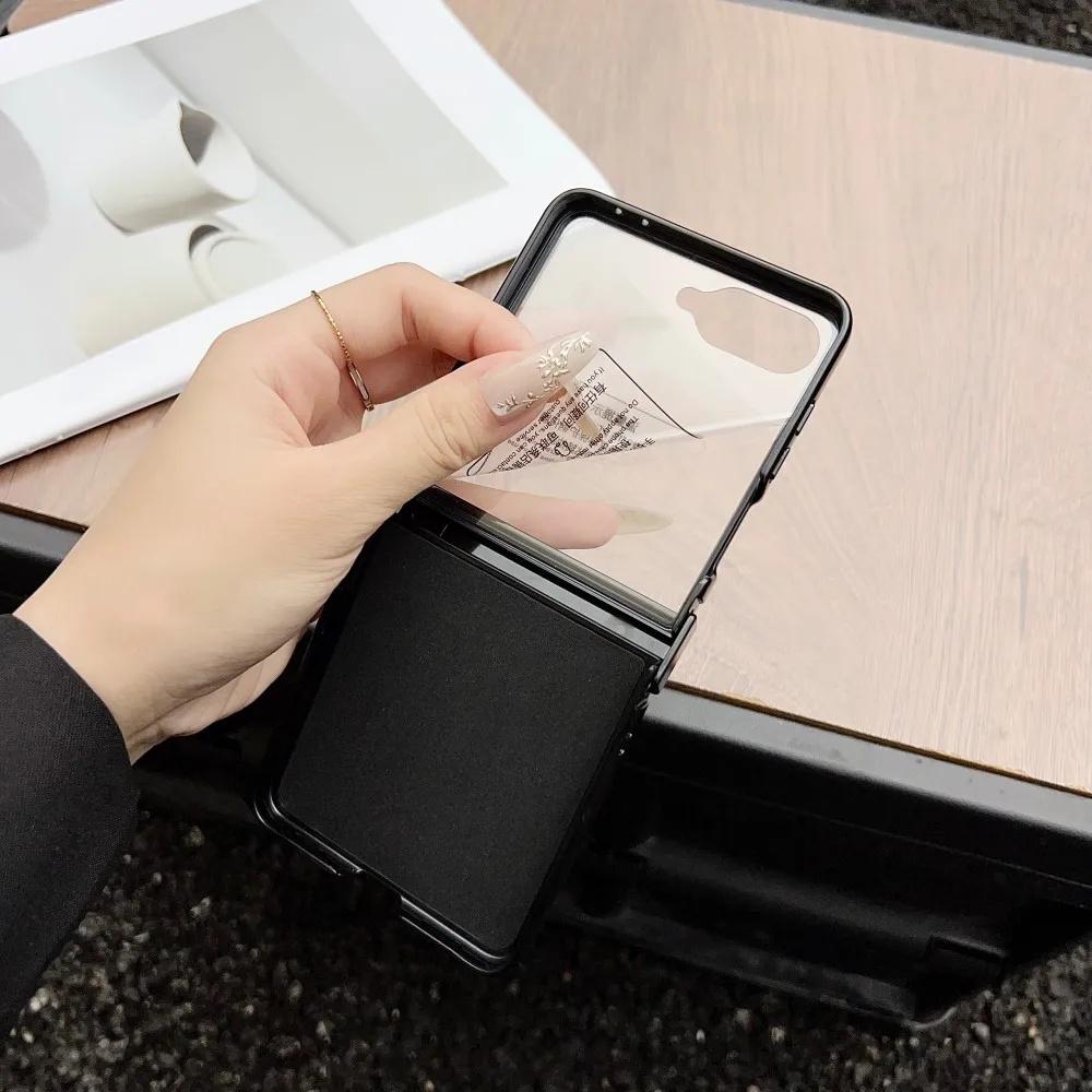 With Glass Protective Film Magsafe Magnetic Wireless Charging Case For Samsung Galaxy Z Flip 7 Flip6 Flip5 Cloth Full Cover
