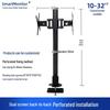 Jianleji Dual Monitor Stand with Adjustable Height and Backrest