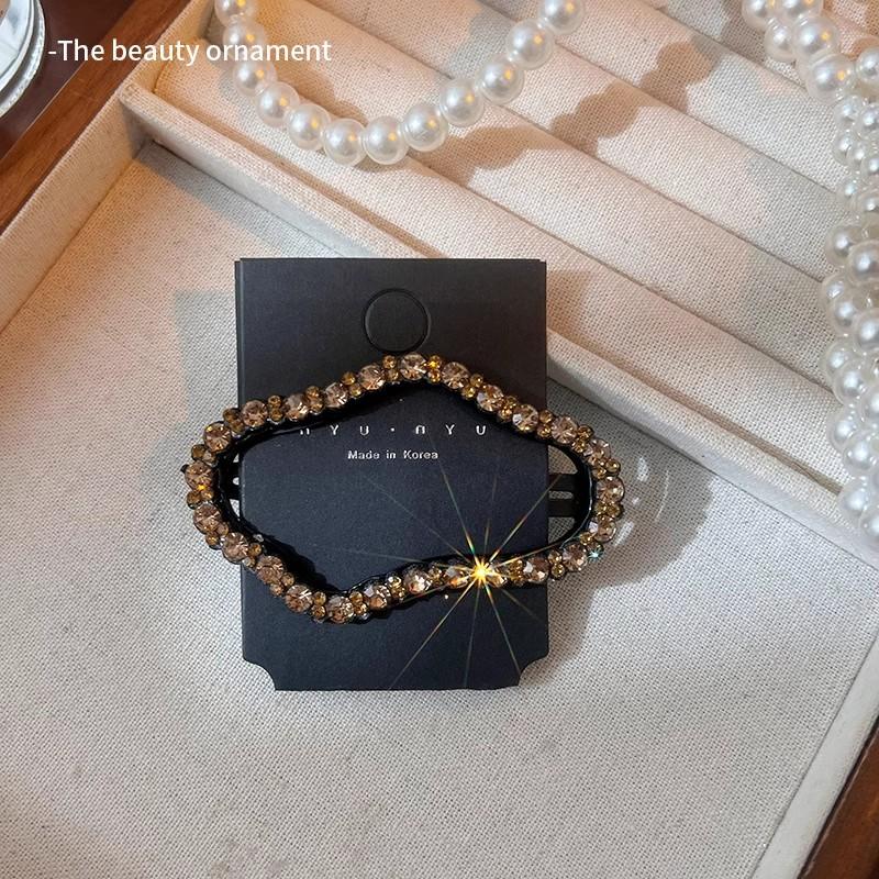 Temperament Cloud Shape Rhinestone Metal Hairpin For Women Girls Sweet Hair Ornament Barrette Hair Clip Fashion Hair Accessories