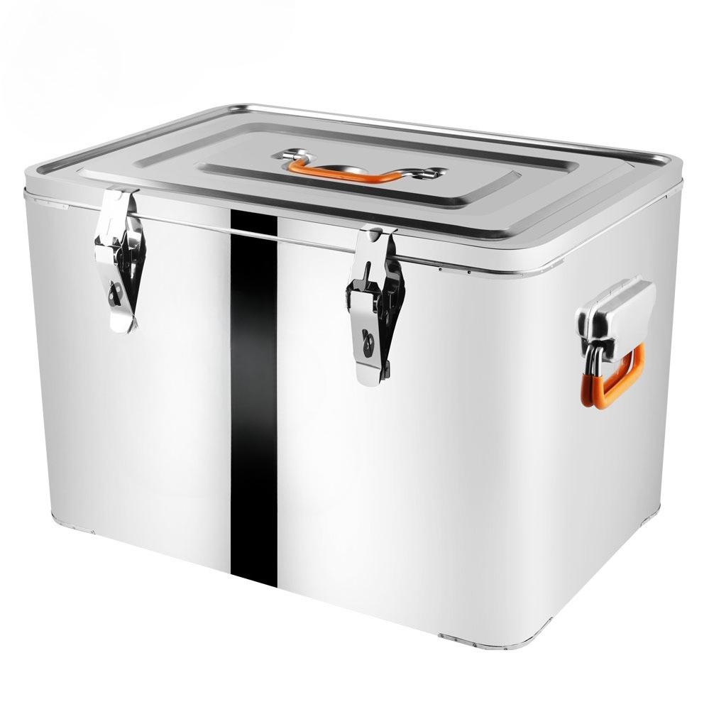 65L Stainless Steel Insulated Box, Commercial Insulated Bucket, Outdoor Refrigerated Beer Box, Takeout Delivery Box