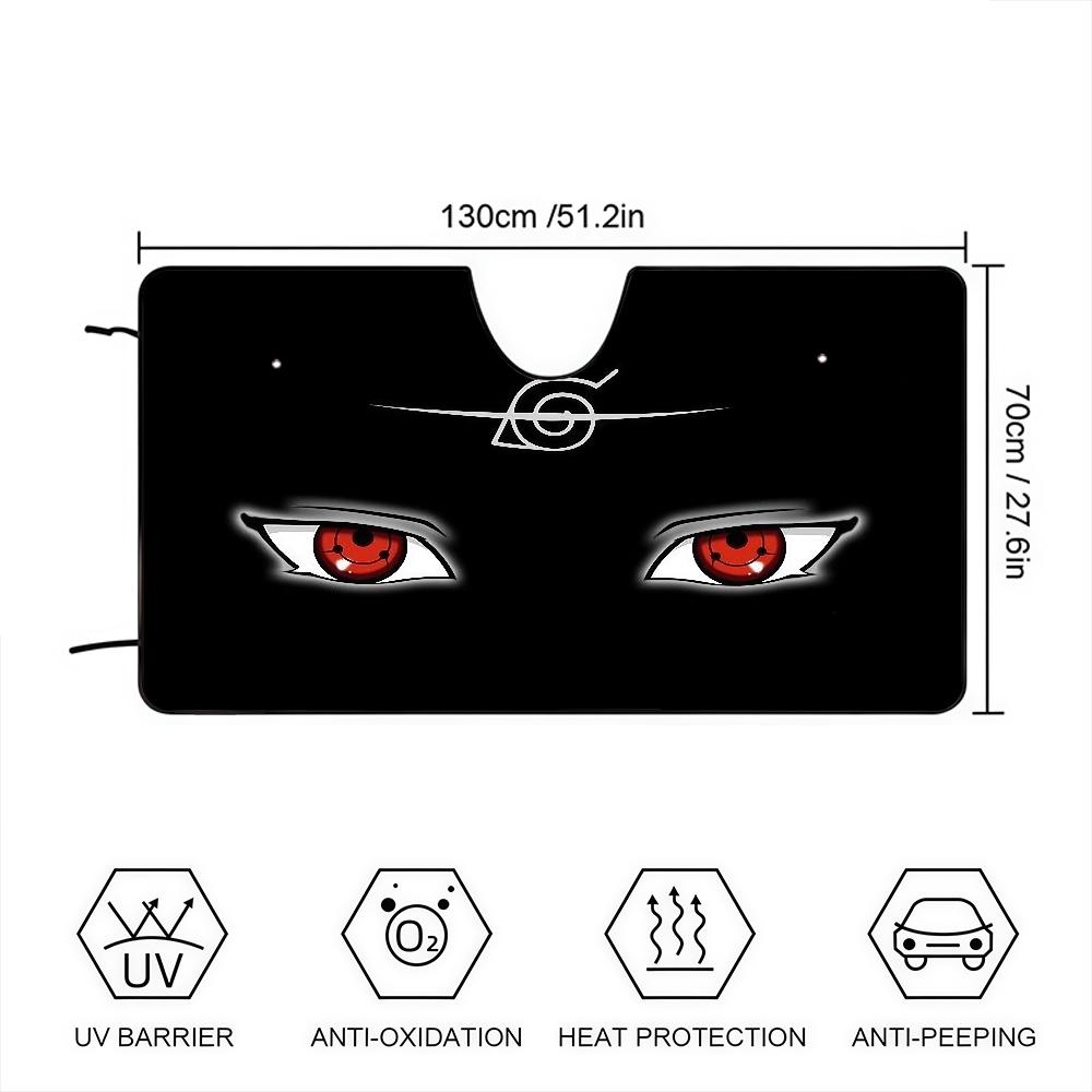 Funny N-NarutoS Eye Cool Car SunShade Windscreen Cover Shade Car SunShade UV Rays Car Sun Visor Protector