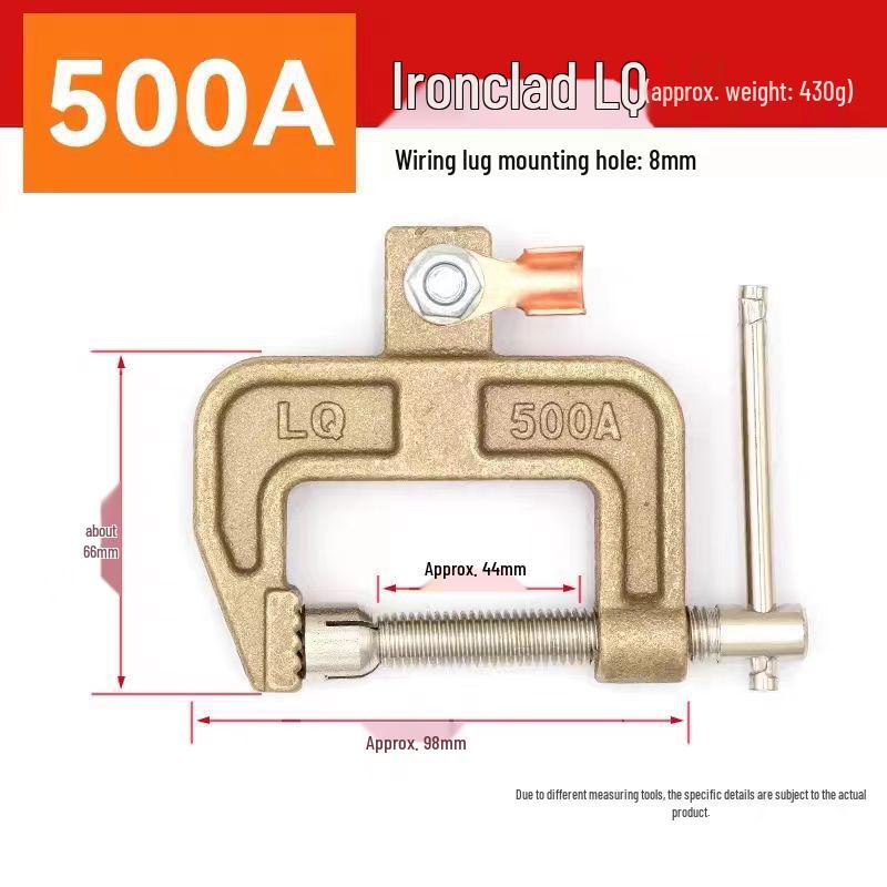 All-Copper 300A/500A/800A Ground Clamp for Welding Machines