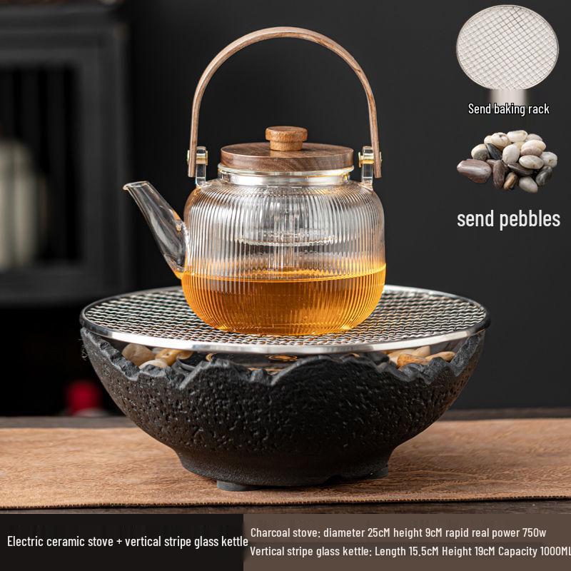 Chaxun Electric Ceramic Tea Stove & Glass Pot Set