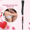 Black Red PU Leather Whip Spanking Paddle Flirting Adult Cosplay Toy Game Tools for Couple