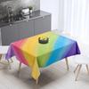Tovaglia Fantasia Arcobaleno Decorazione Casa Tavolo Rettangolare Festa Resistente alle Macchie Copertura Antipolvere