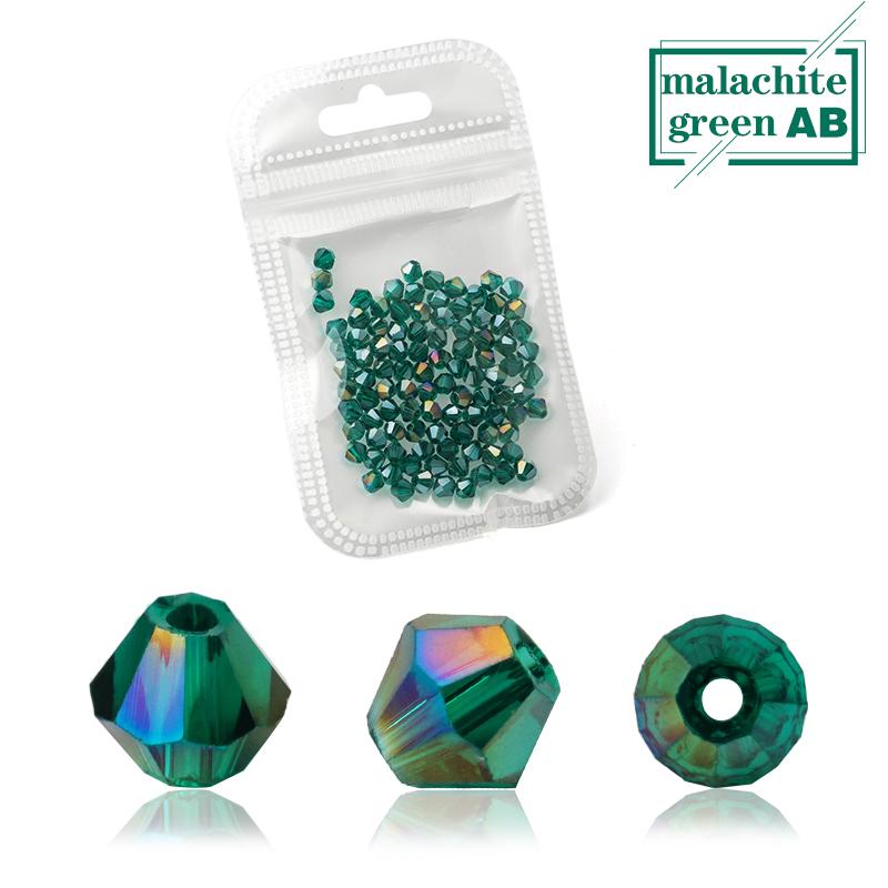 1000pcs  Wholesale Big Bag Colorful 4mm Bicone Crystal Beads Glass Beads Loose Spacer Beads Bracelet Jewelry Making Accessories