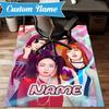 Custom Name Neon Kpop BP Rug for Living Room, Game Rooms, Office, Bedroom, Floor Mat Playful Design, fan gifts Christmas decor