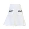 Spring/Summer 2025 Navy Collar Slim Fit Knit Set with A-line Skirt
