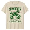 Shamrocks Cocktail Club St Patricks Day Holidays Mens Womens Graphic Tee