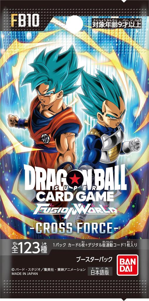 Bandai Dragon Ball Super Card Game Fusion World Booster Pack CROSS FORCE 24 packs [FB10] (BOX)