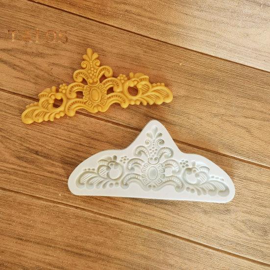 Mucegai pentru Topper pentru Tort Rezistent la temperaturi înalte Artizanat de calitate alimentară Model de relief util Coroana Sugarcraft Mold Fondant pentru magazin de prăjituri