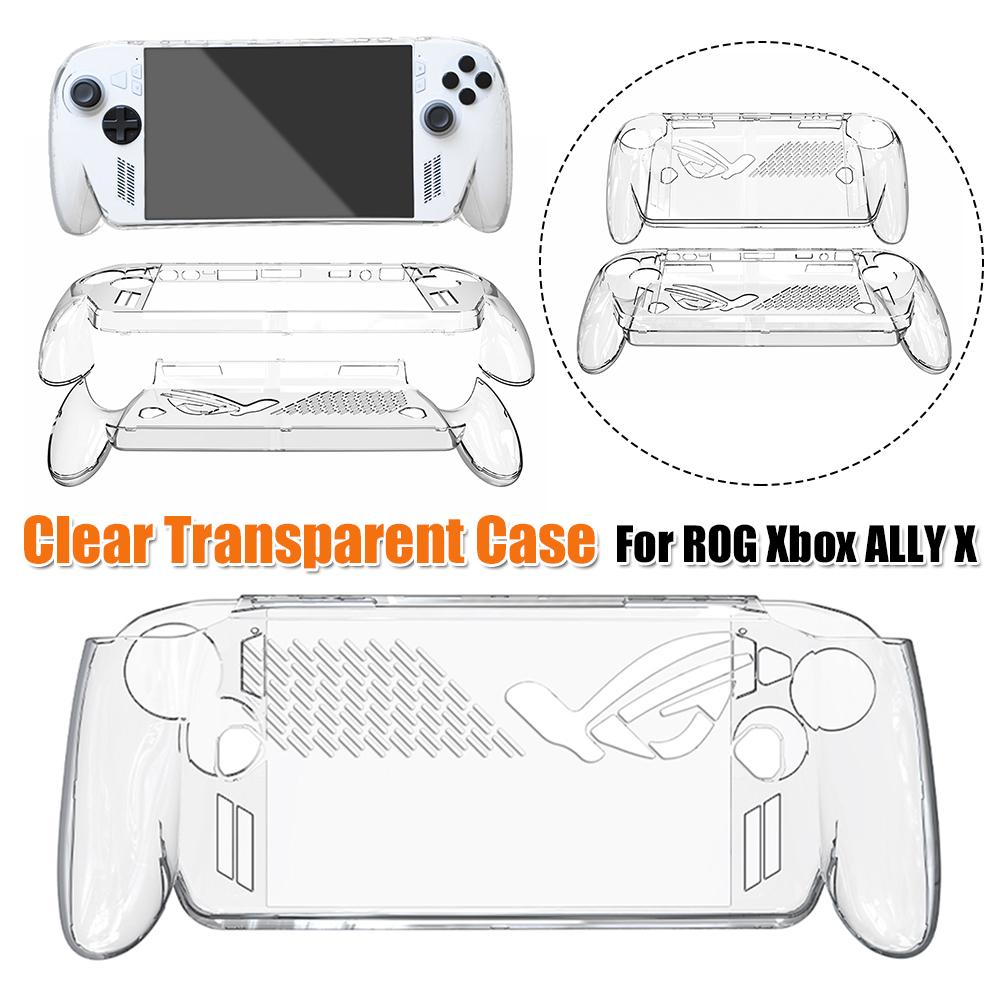 Klare durchsichtige Hülle für ROG Xbox Ally X Anti-Rutsch Anti-Fall Schweißfest Ergonomisch Weiche Host-Schale