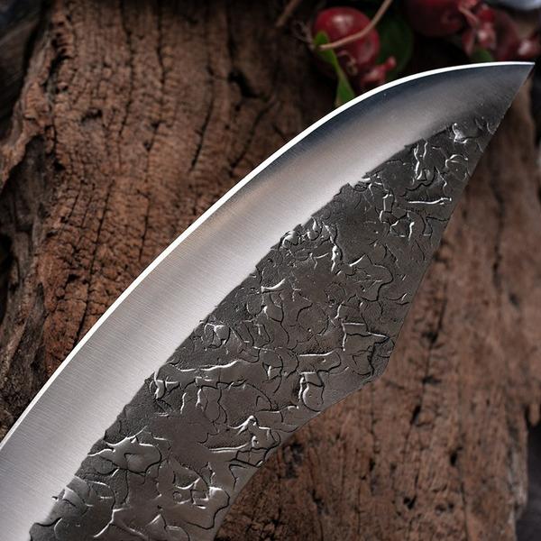 Forged Boning Knife Butcher Knife Kitchen Stainless Steel Meat Chopping Knife Serbian Chef Slicing Cutter Knife Cooking Tools