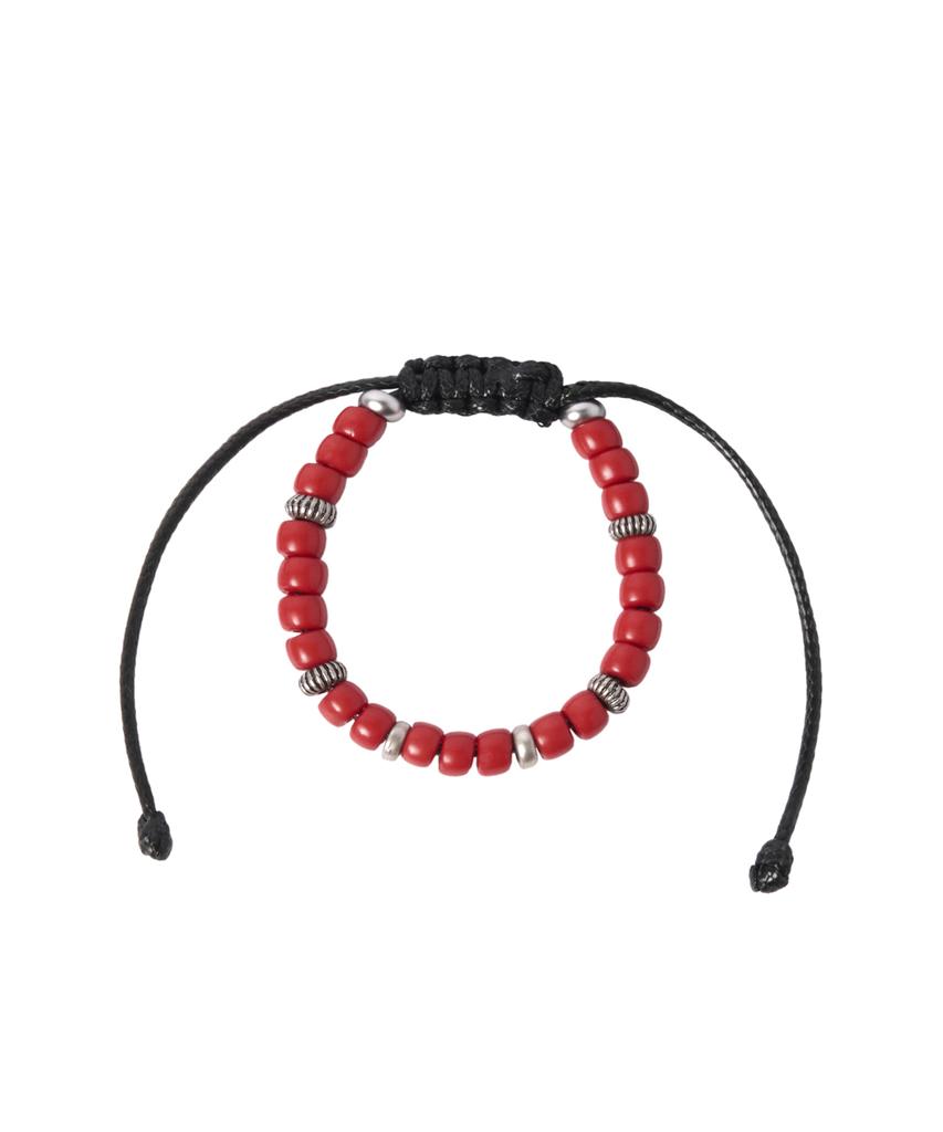 Musinsa Standard Western Bead Bracelet [Red]