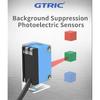 GTRIC Background Suppression Photoelectric Sensor NPN PNP 10-30V DC Sensing Distance 30cm Adjustable Square Laser Optical Switch