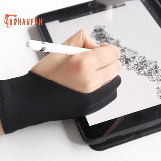 1 st artist ritningshandske Stretchy Förhindra röra fast sömmar Penna Grafik Anti-mistouch handskar för kontor