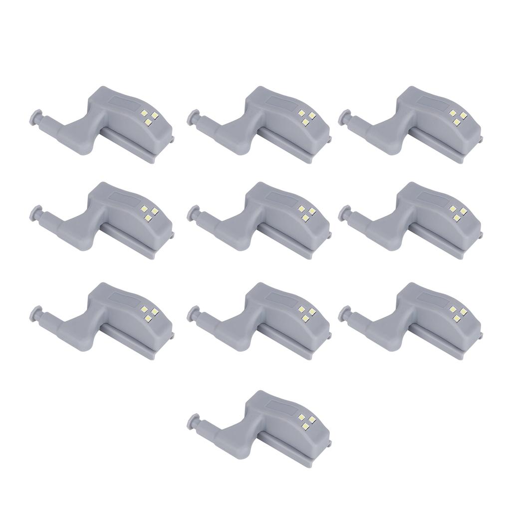 10Set Hinge LED Sensor Light Set Home Cabinet Cupboard Closet Drawer Induction Lamp