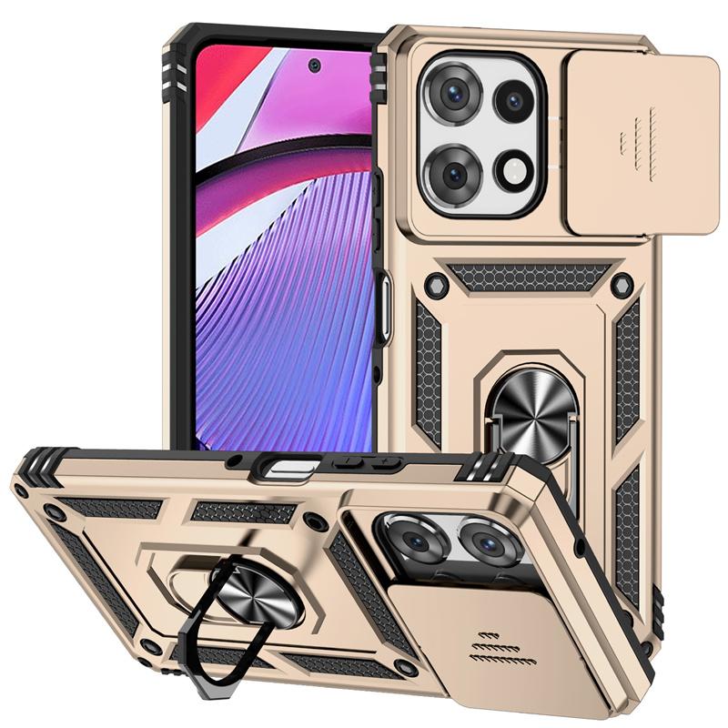 

Military Armor Case For Moto G Power 5G 2025 Cover For G Play G Stylus 5G 2024 Lens Protection Ring Stand Holder Coque Fundas Moto G Play 2024 золотой