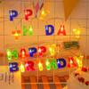 Colorful Happy Birthday Light String Birthday Party Decorative Lights For Birthday Party Decor