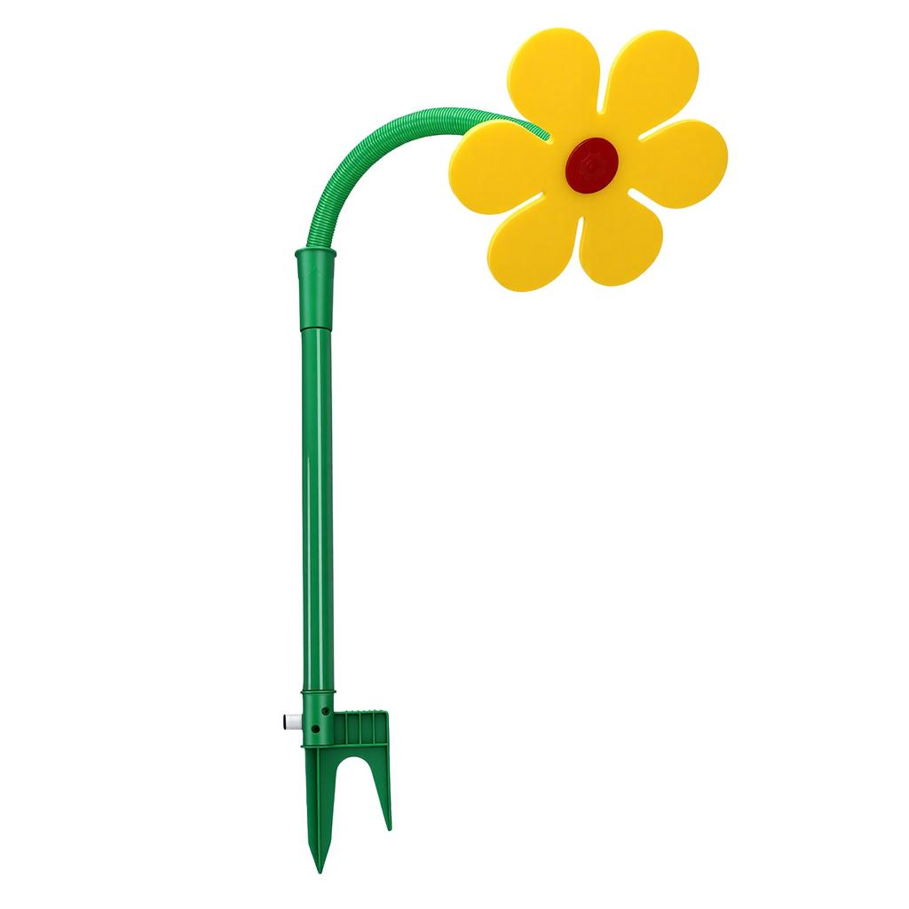 Daisy Sprinkler Crazy Dancing Flower Lawn Sprinkler for Garden Yard Watering Dogs Playing Yellow