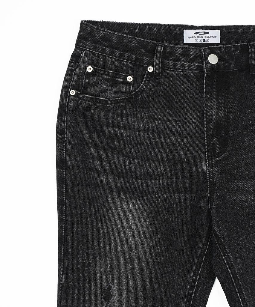 FDR Womens Vintage Boots Cut Denim Jeans Black