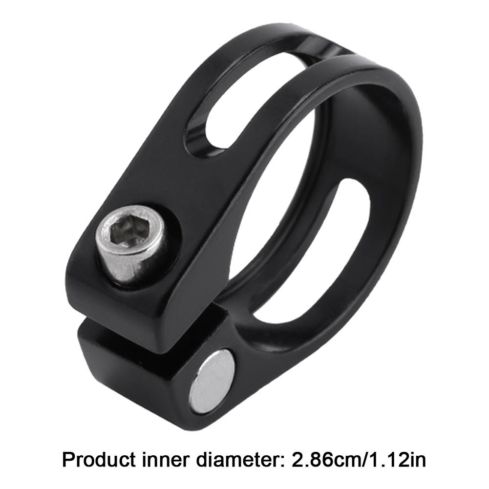 Aluminum Alloy Bike Seat Post Clamp 28.6mm Bicycle Seatpost Tube Clip Bicycle Seatpost Clamp for Mountain Bike Road Bike