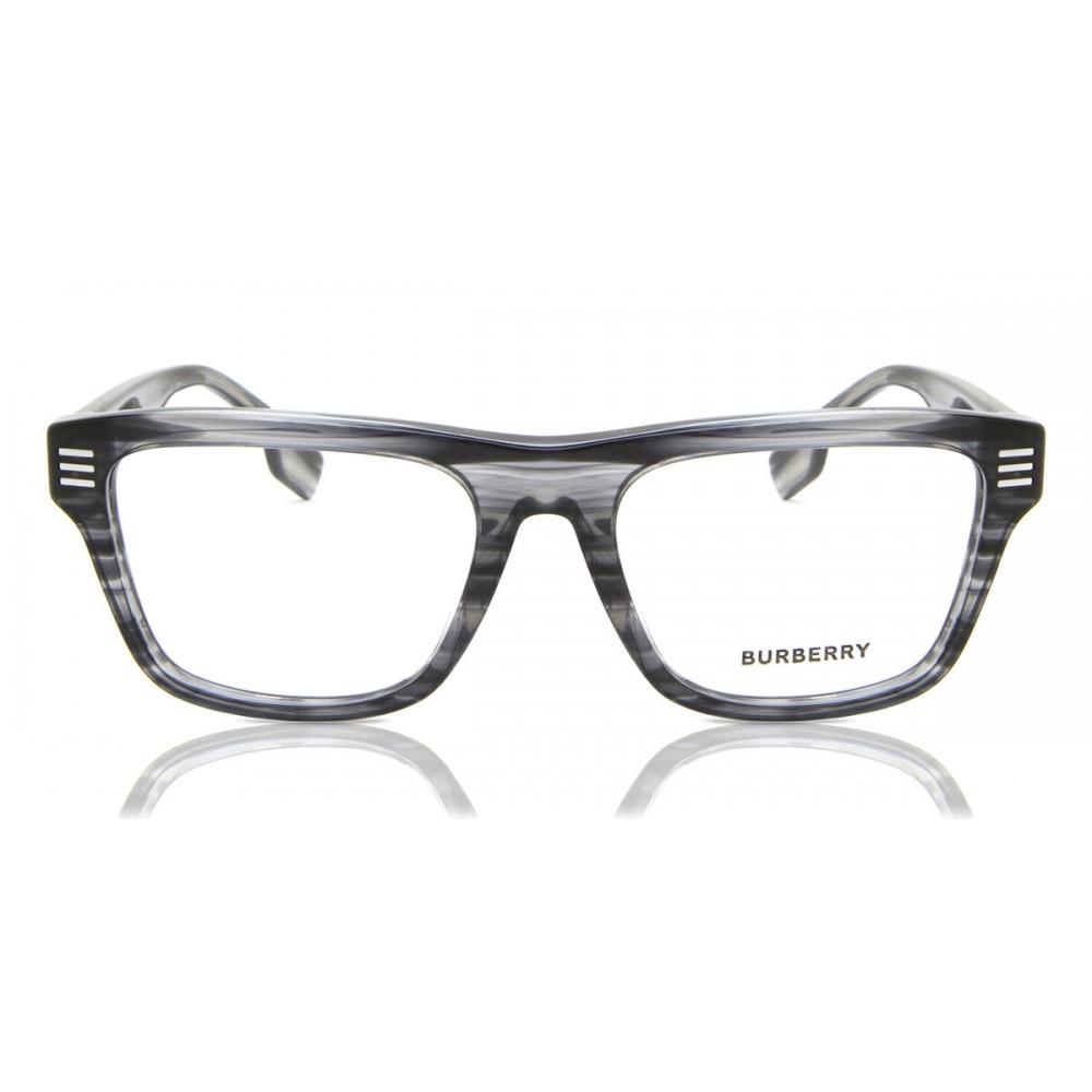 

Burberry Be2387 4097 Men Eyeglasses Transparent Grey Horn/55-18-150