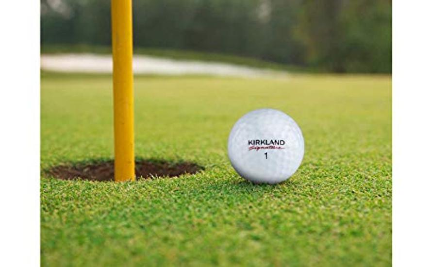 KIRKLAND SIGNATURE Kirkland Signature Golfballer med uretande cover, 3-lags, 2 dusin, 24 baller, Hvit