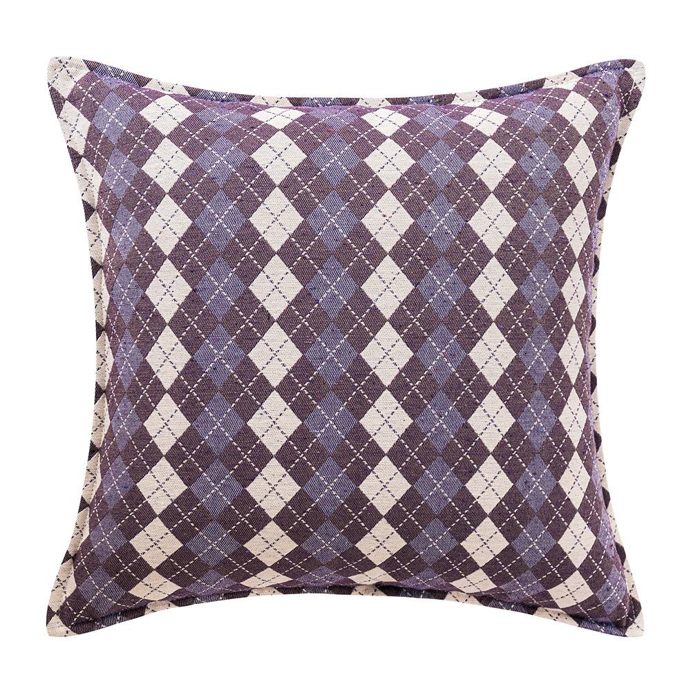 Geometric Plaid Simple Pillow Ins Style Home Sofa Bedside Decoration Cushion Cover Office Sitting Waist Protection Pillow