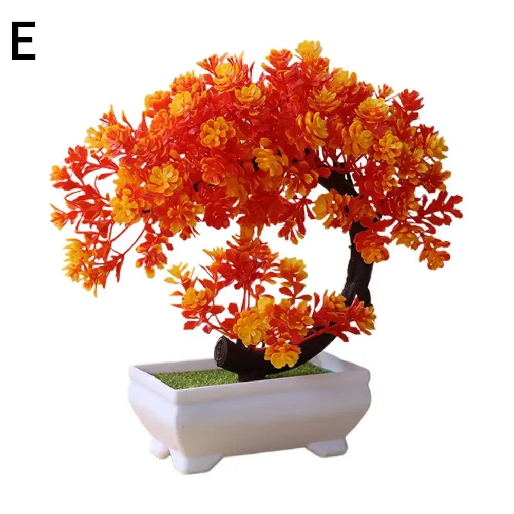 Artificial Plants Bonsai Small Tree Simulation Plants Fake Flowers Table Potted Ornaments Home Decoration Hotel Garden Decor