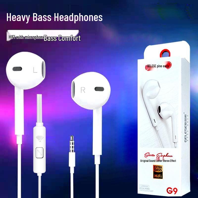 G9 In-Ear Wired Earphones Compatible with Android, Huawei, Xiaomi, and Oppo Phones