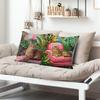 4pcs Tropical jungle cat digital printing pillow cover Short plush Suitable living rooms bedrooms sofas throw cushion cover