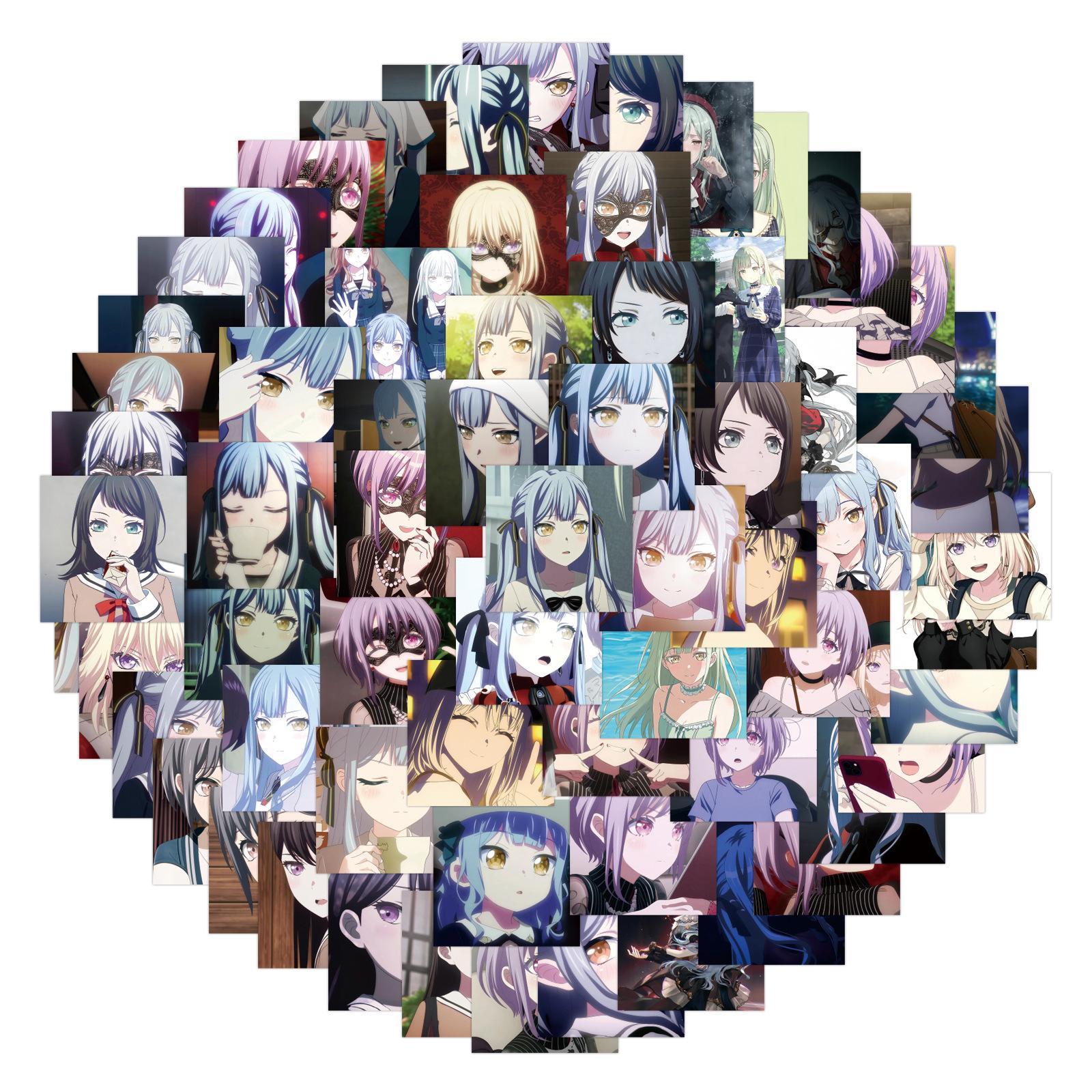 

80 Pieces of Ave Mujica Songle Doll Graffiti Stickers Decorate Refrigerator Scooter Personalized Stickers