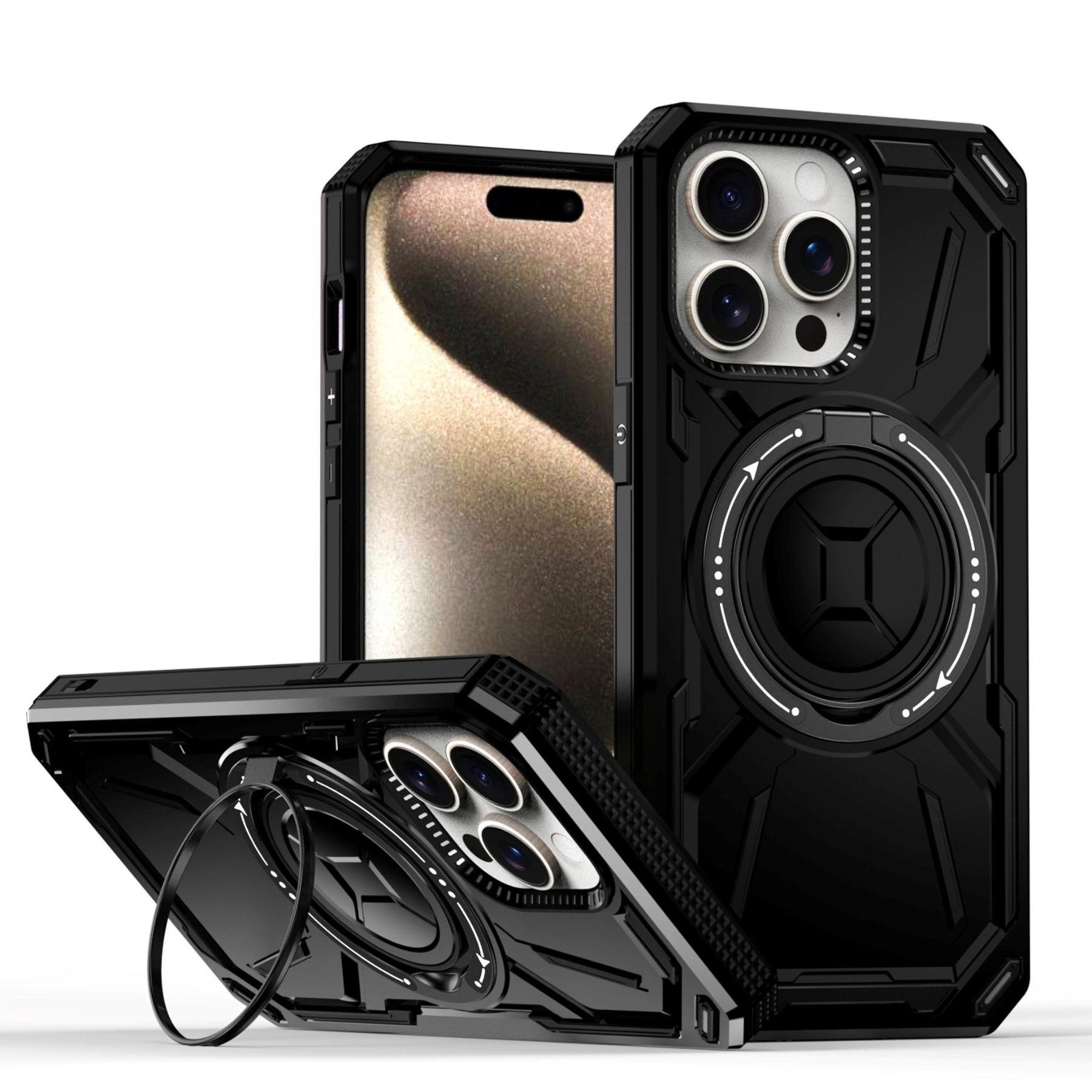 Magnetic MagSafe Case for iPhone 16 15 14 13 12 11 Pro Max PLUS Heavy Duty Shock Absorption Body Protective Rotatable Kickstan iPhone 14 Pro