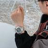Casio Waterproof Sports Watch Quartz Movement Resin Strap Japanese and Korean Watch Men's Watch Silver Dial GM-6900SCM-1PR