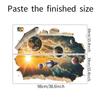 Fun-L075 Broken Wall Planet Universe Bedroom Living Room Background Landscaping Decorative Wall Stickers