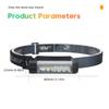 Mini Powerful LED Headlamp USB Rechargeable 8 Modes Head Flashlight Torch Headlights with Built-in Battery Camping Search Light