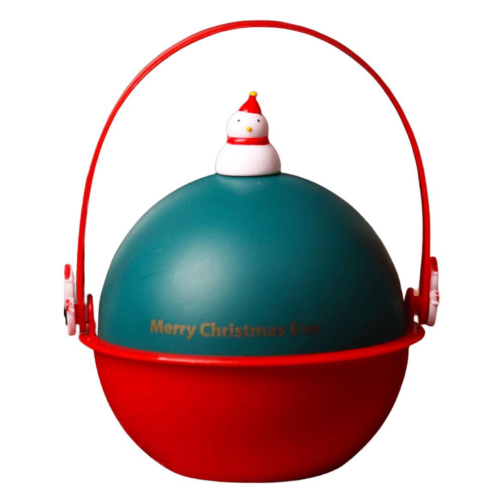 Weihnachts-Süßigkeitenbehälter mit Griff, Goody Buckets, Mehrzweck-Geschenkbox für Festivals, Weihnachten, Winterferien, Partyzubehör