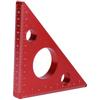 5in13cm Right Angle Triangle Height Ruler Aluminum Alloy Carpenter Measuring Tool