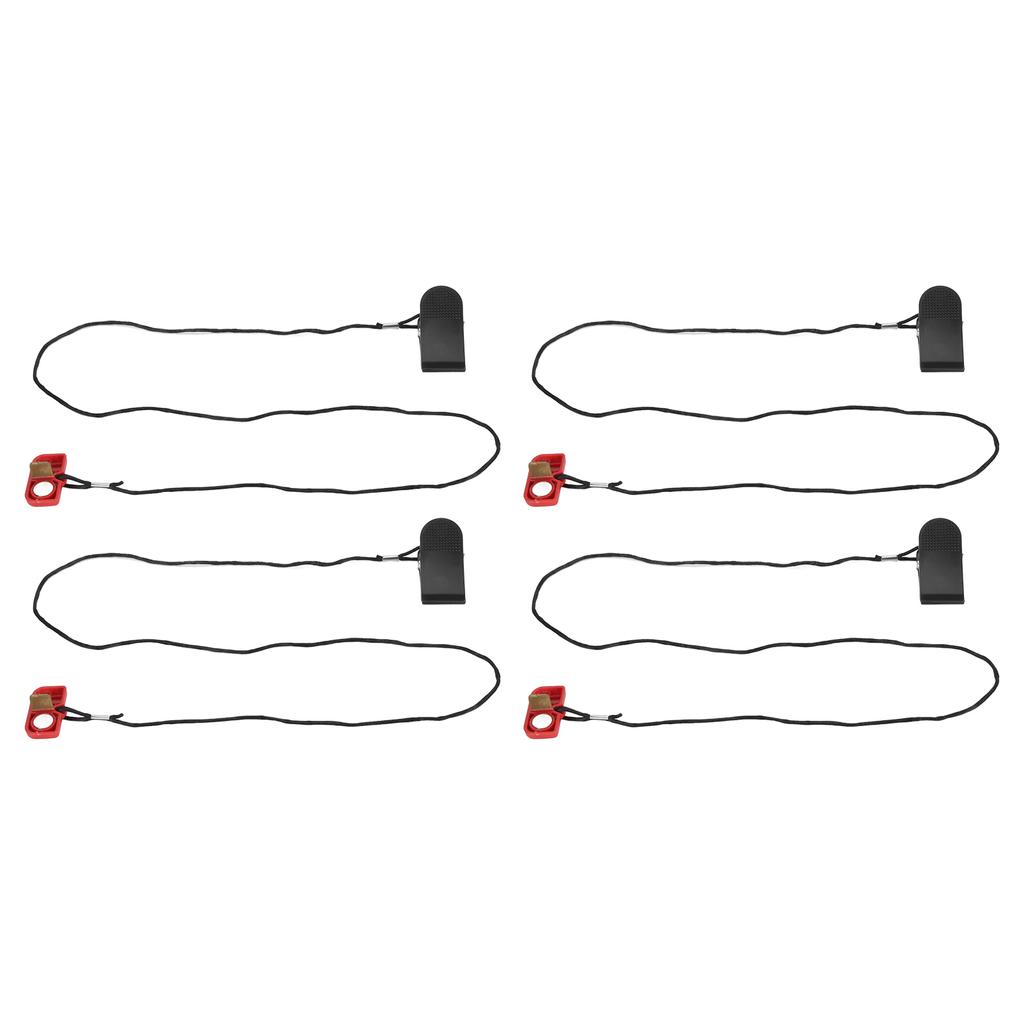 4PCS Treadmill Emergency Stop Switch with Magnet Running Machine  Clip Fitness Accessory Key L