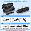 3pcs Extension Cord Plug Connection Protective Safety Cover,Water-Resistant Indoor Outdoor,String Holiday Christmas Lights,Black