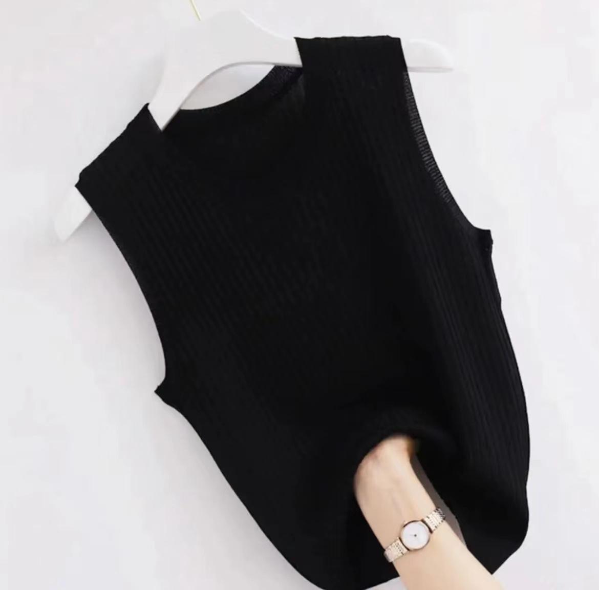 

Spring and summer new vest, suspender, round neck base, outer wear, suit, versatile and thin inside Small size (recommended 80- 55kg )