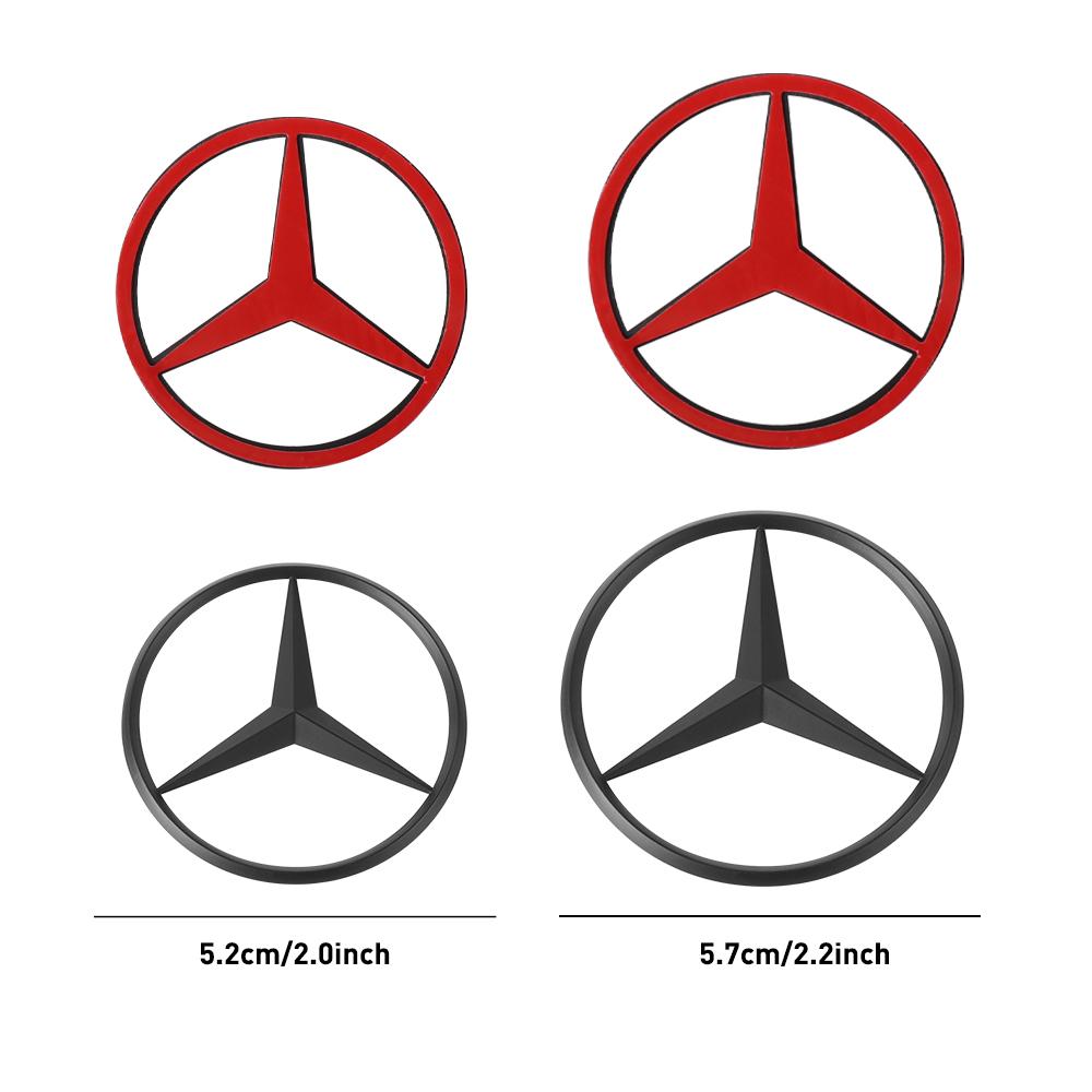 2025 Hot For Benz 52/58mm ABS Emblem Car Steering Wheel Cover Logo Sticker for Mercedes Benz W203 W206 W212 W167 W166 W247 C E G