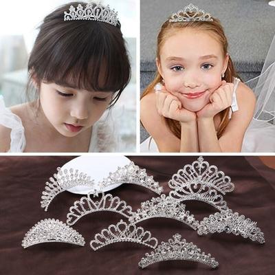 Hair Ornaments Crowns Hair Comb Rhinestone Crystal Wedding Tiaras Princess Crystal Tiaras  Wedding