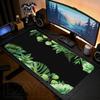 Grüne Blätter von Pflanzen Mauspads XXL Groß Anti-Rutsch Gummi Esport Gaming Mauspads Langlebig Dicke Kante Büro Gamer Lange Schreibtischmatte
