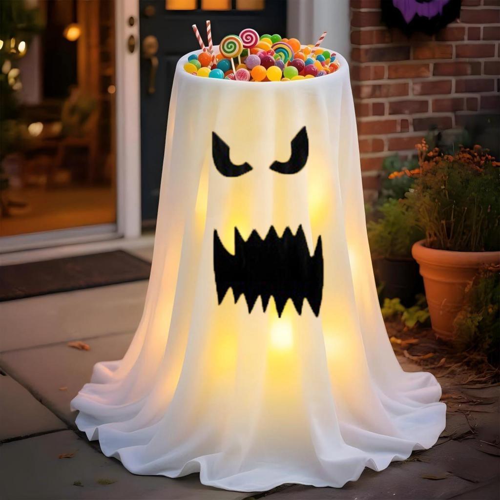Halloween Glowing Candy Jar Outdoor Decoration for Party