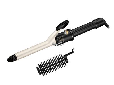 Vidal Sassoon Curl Hair Iron, 19mm, Compatible with Overseas, Temperature Adjustment Function, Roll Brush Included, Black VSI-1913KJ