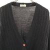 Balenciaga 90s Made In Italy Old Long Sleeve V Neck Knit Cardigan Cable Women Used