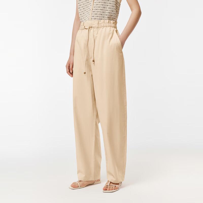 LESS 2024 Summer Casual Loose Wide-Leg Long Pants S