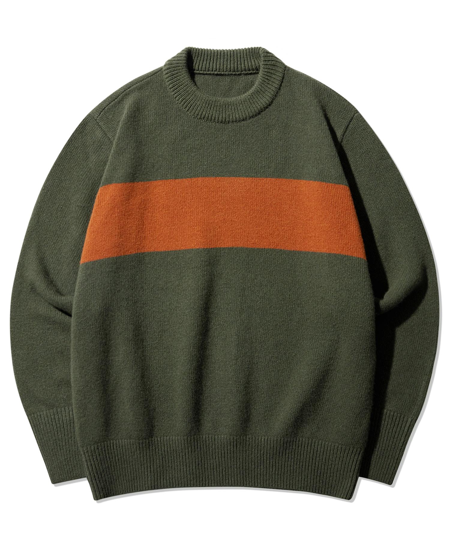 Namer Clothing Fisherman Wool Sweater Olive L
